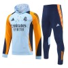 Tréninkový Mikina Real Madrid Hoodie 2024-25 Modrá pro Muži